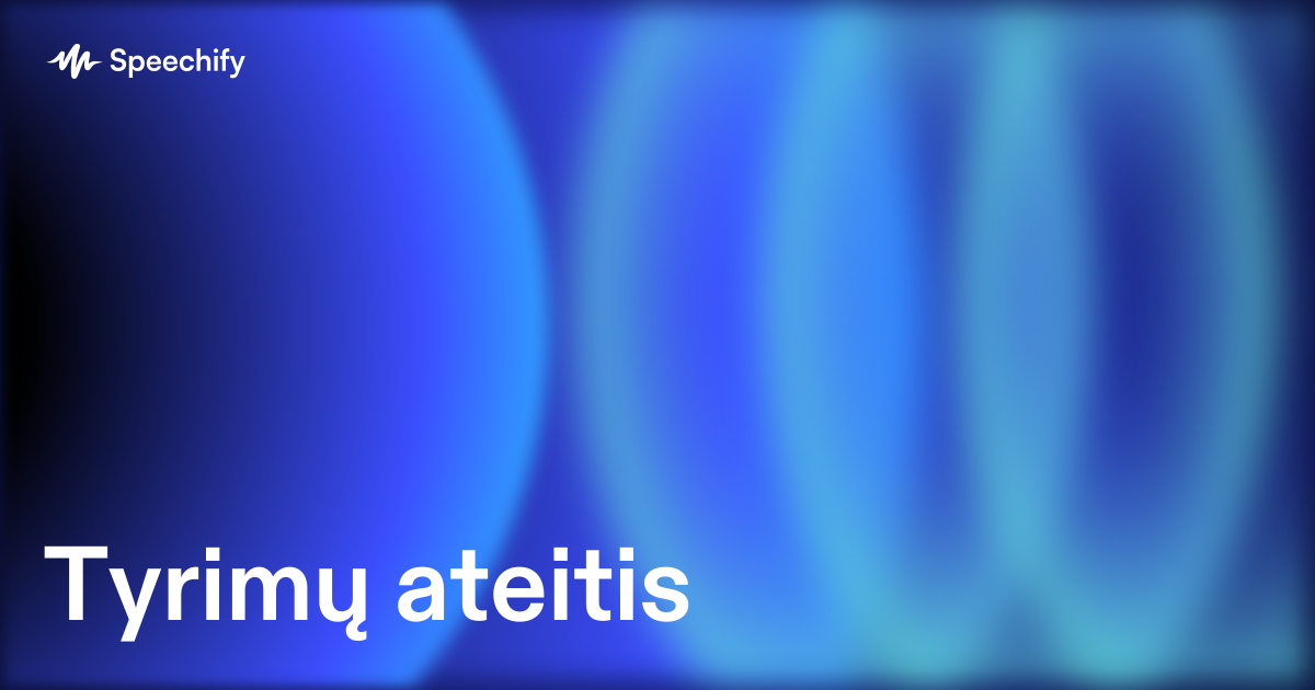 Tyrimų ateitis
