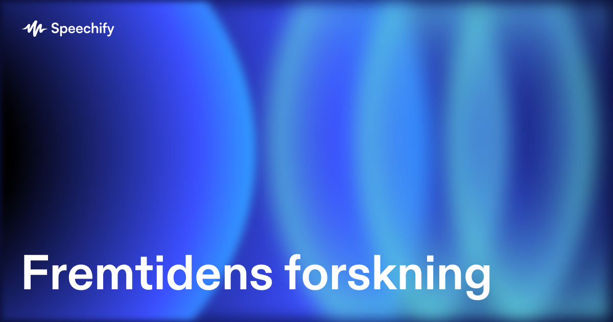Fremtidens forskning