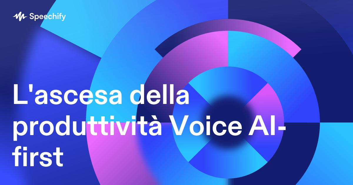 L'ascesa della produttività Voice AI-first