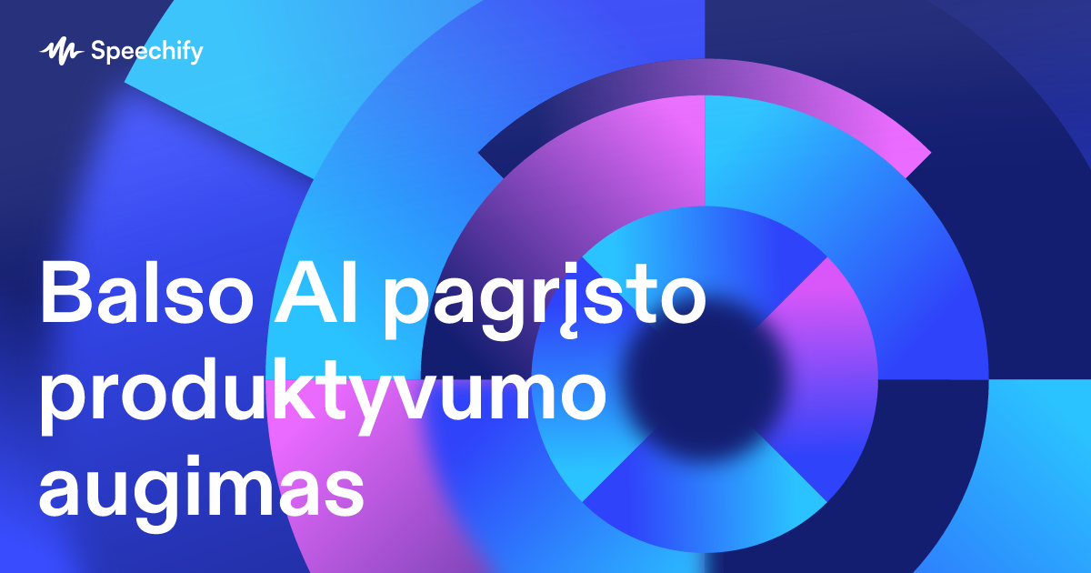 Balso AI pagrįsto produktyvumo augimas