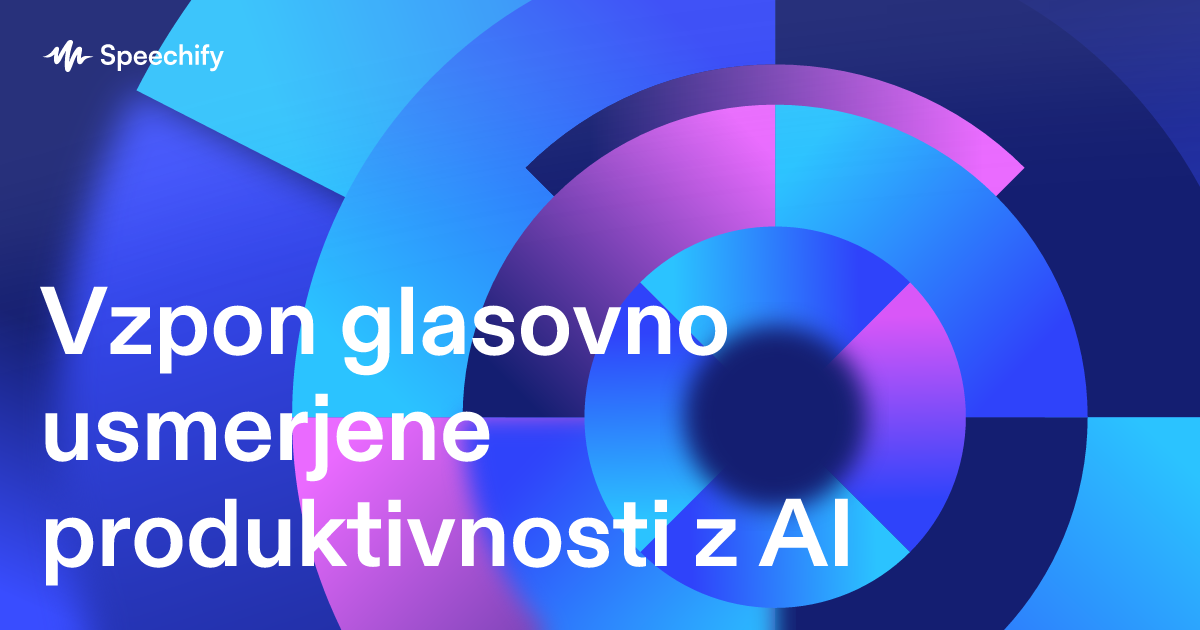 Vzpon glasovno usmerjene produktivnosti z AI