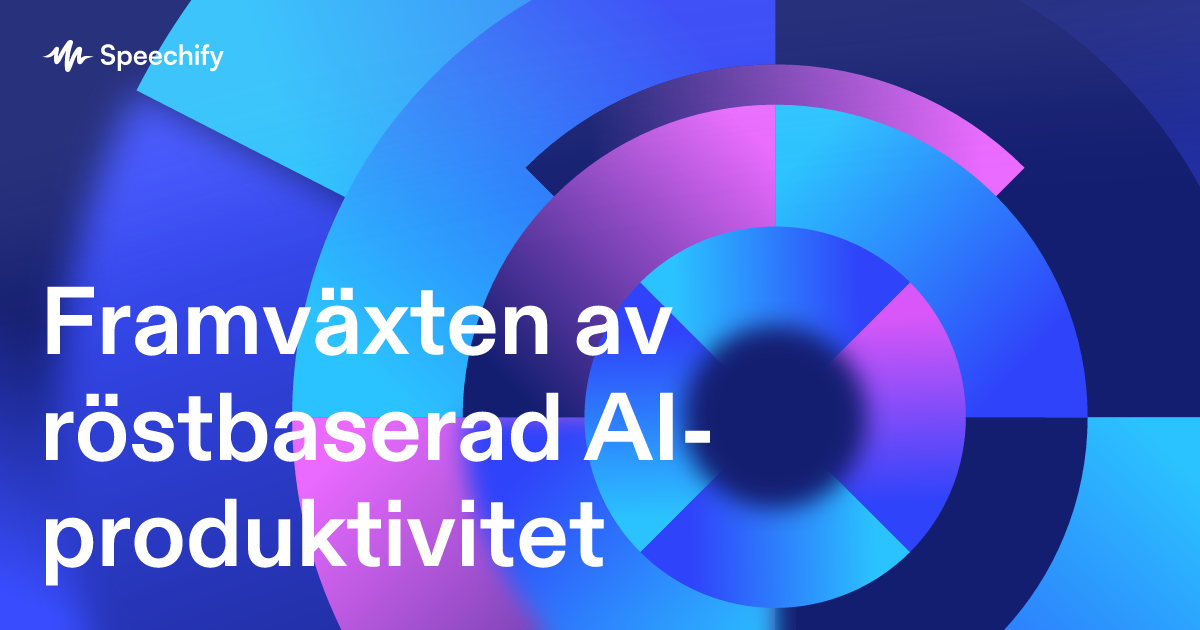 Framväxten av röstbaserad AI-produktivitet