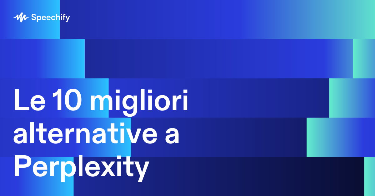 Le 10 migliori alternative a Perplexity