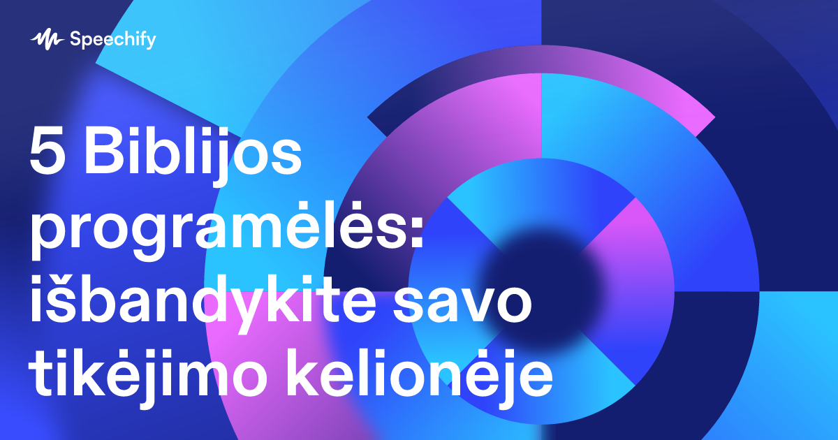 5 Biblijos programėlės: išbandykite savo tikėjimo kelionėje