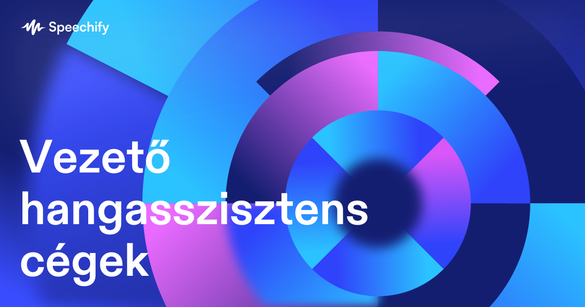 Vezető hangasszisztens cégek