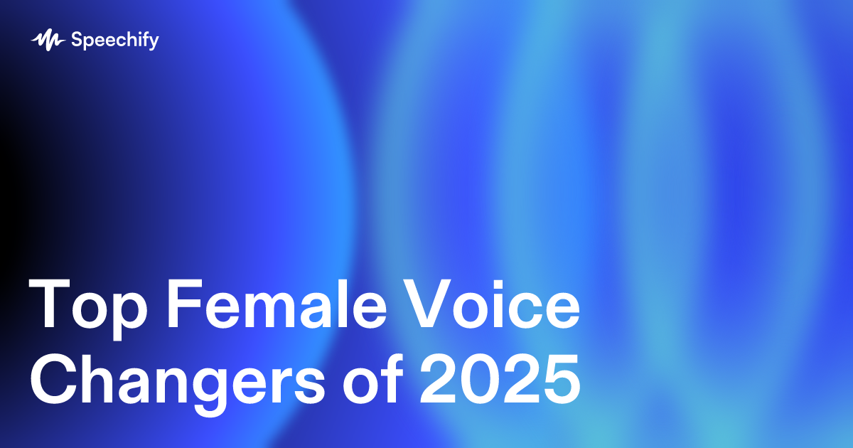 Top Female Voice Changers of 2025