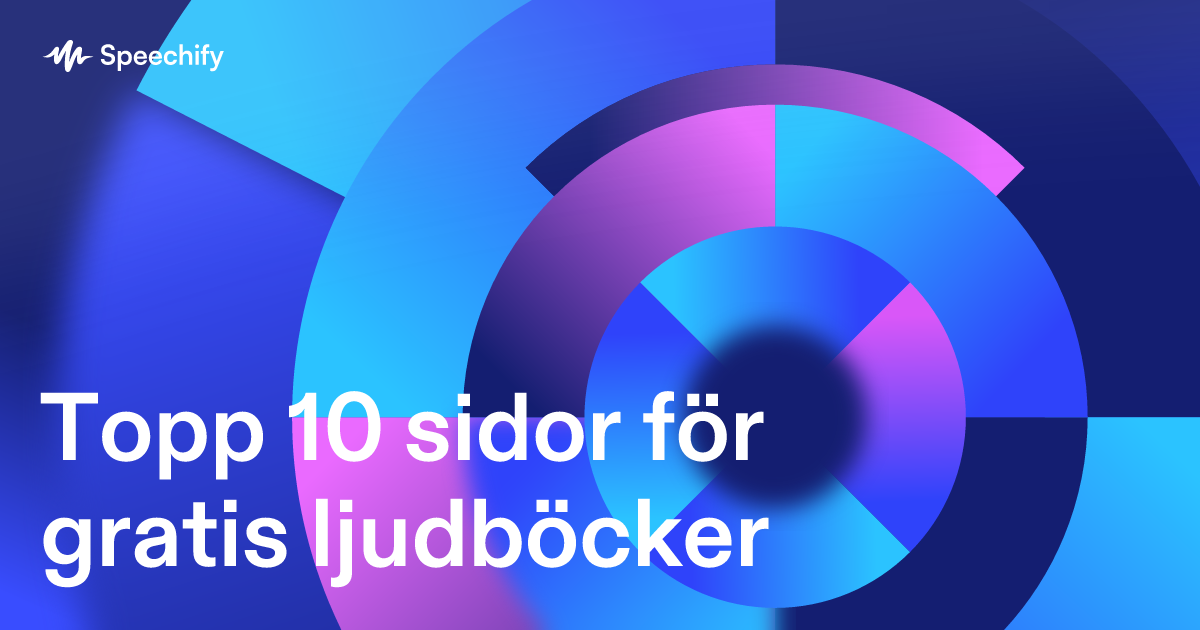 Topp 10 sidor för gratis ljudböcker