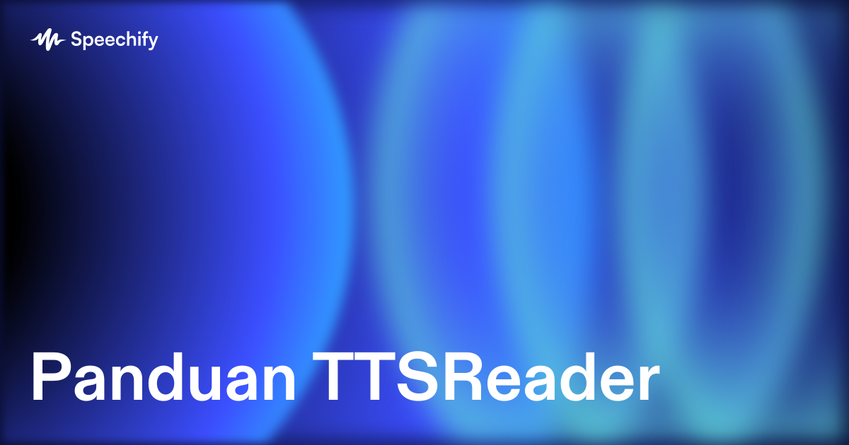 Panduan TTSReader