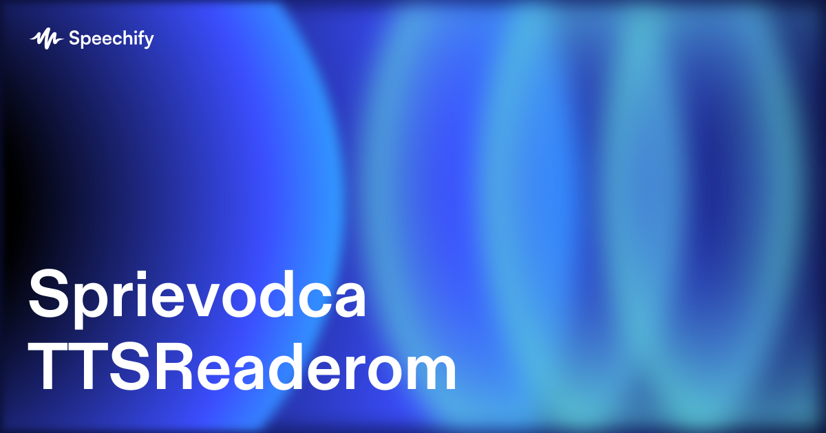 Sprievodca TTSReaderom