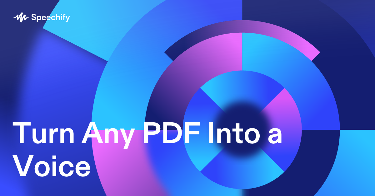 Turn Any PDF Into a Voice