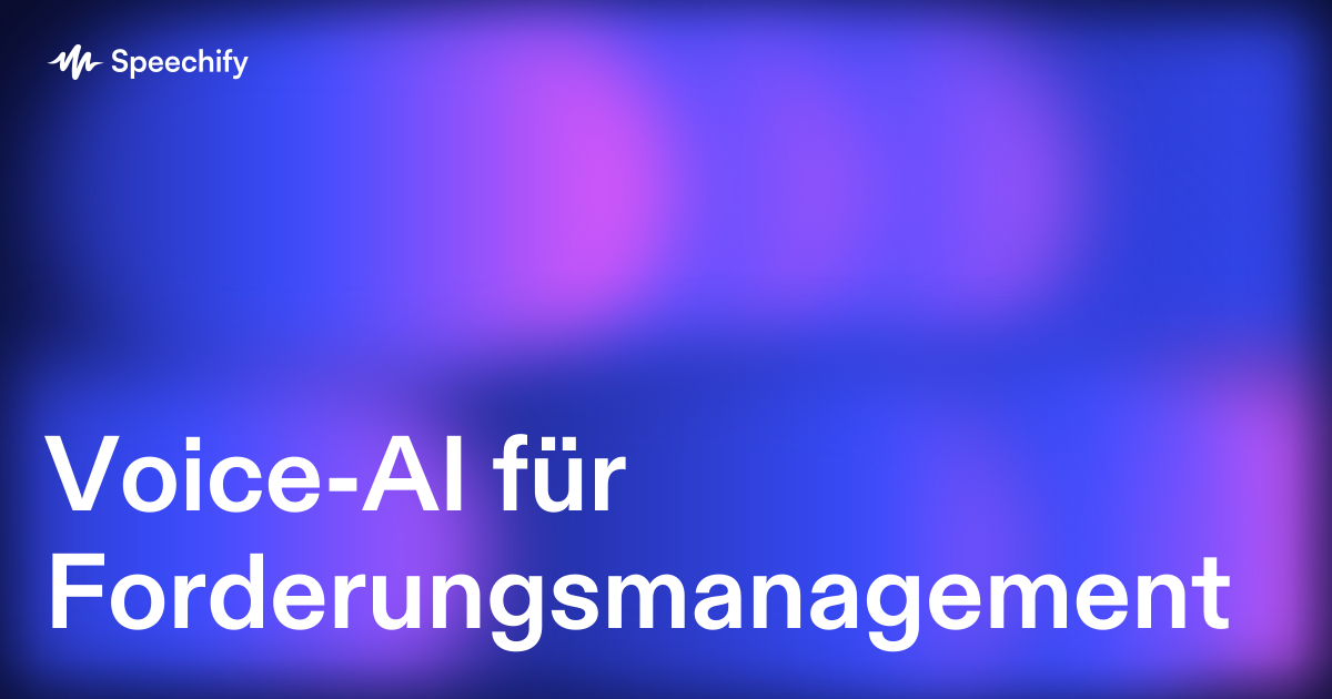 Voice-AI für Forderungsmanagement