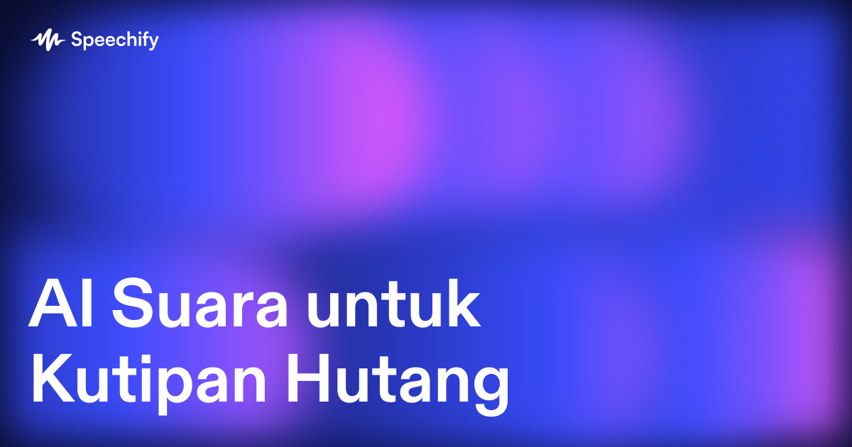 AI Suara untuk Kutipan Hutang