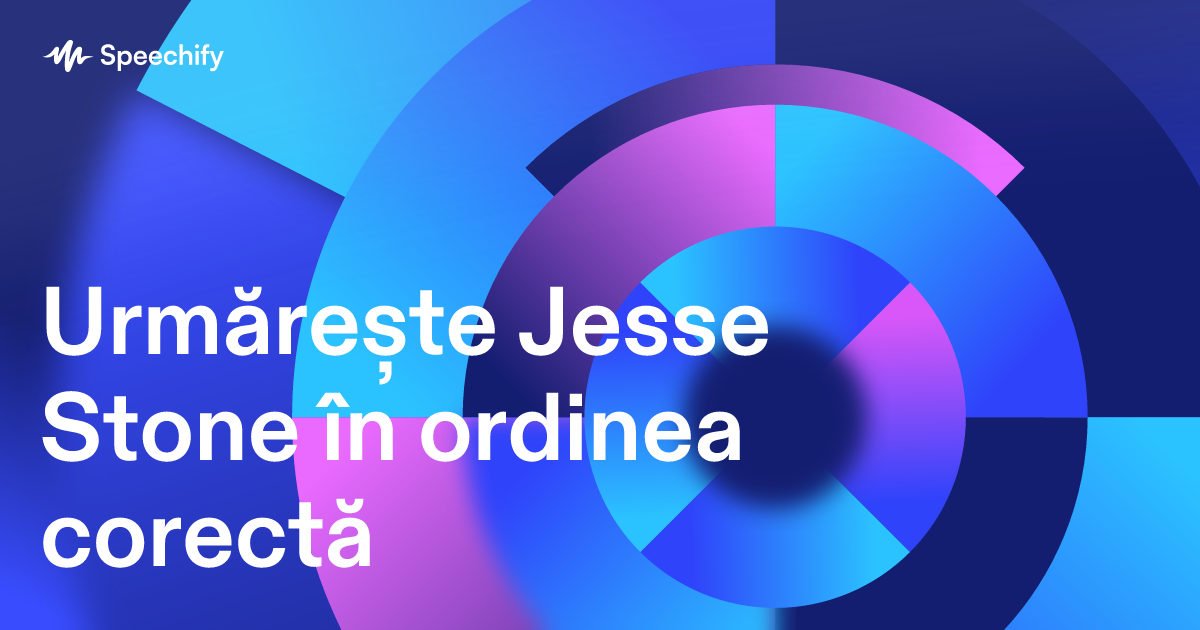 Urmărește Jesse Stone în ordinea corectă