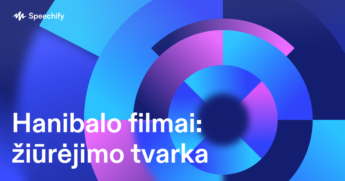 Hanibalo filmai: žiūrėjimo tvarka
