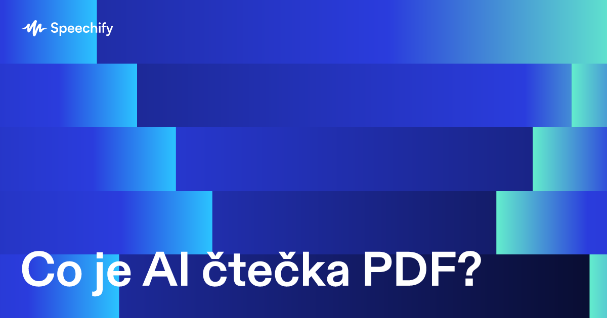 Co je AI čtečka PDF?