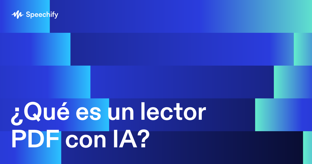 ¿Qué es un lector PDF con IA?