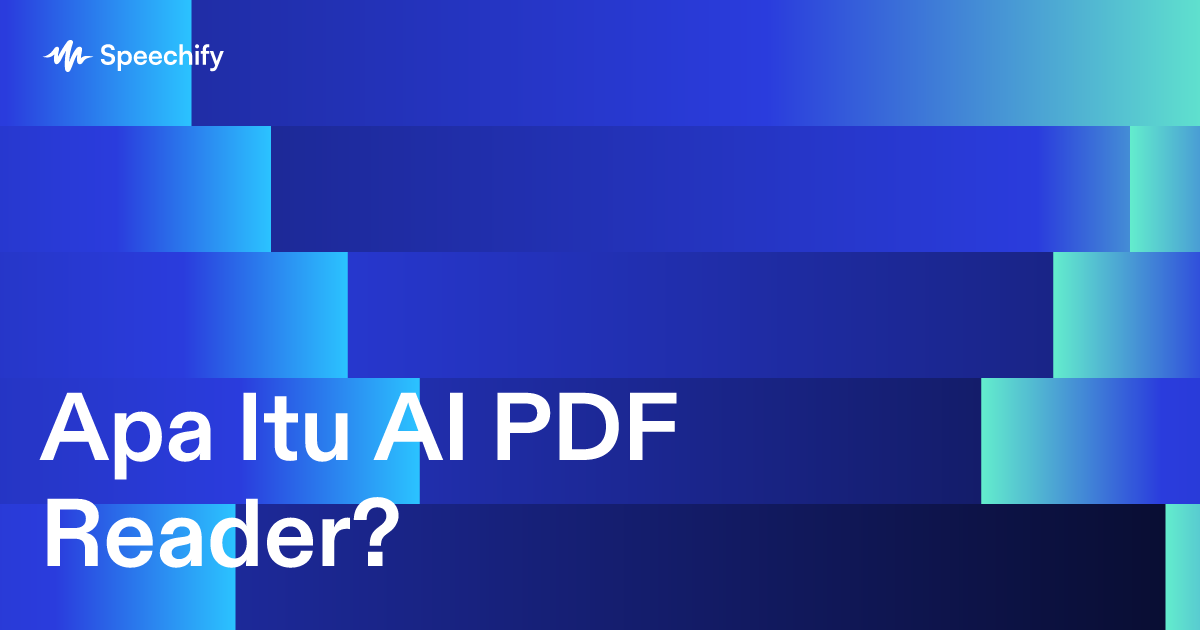 Apa Itu AI PDF Reader?