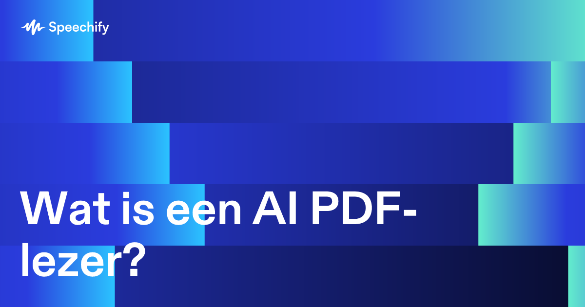 Wat is een AI PDF-lezer?