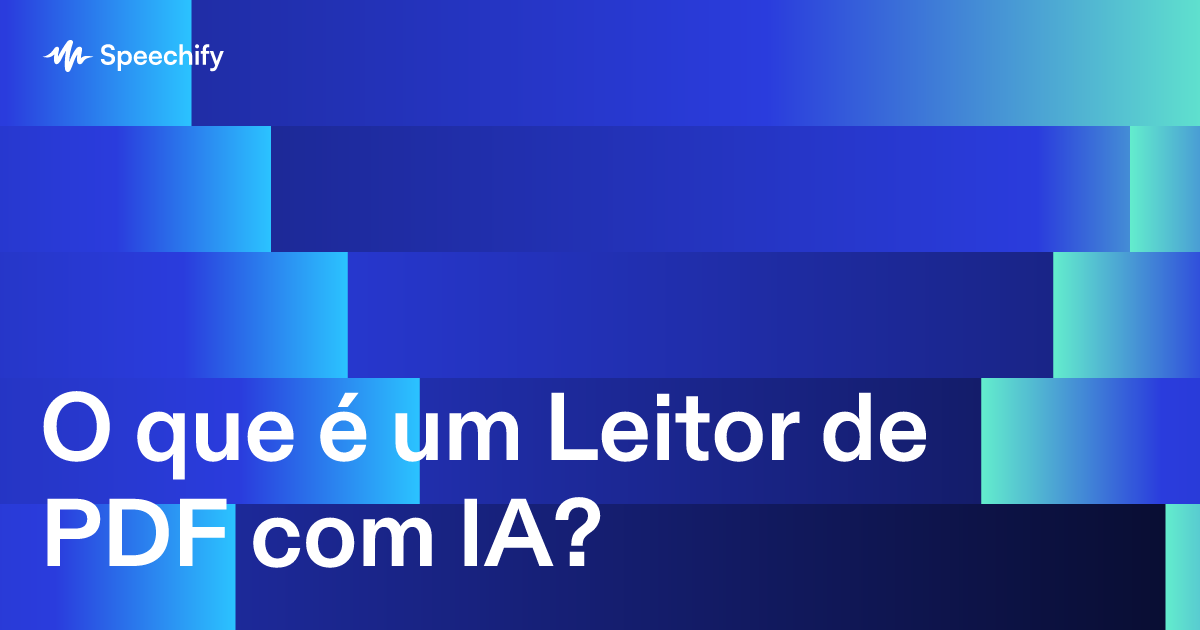 O que é um Leitor de PDF com IA?