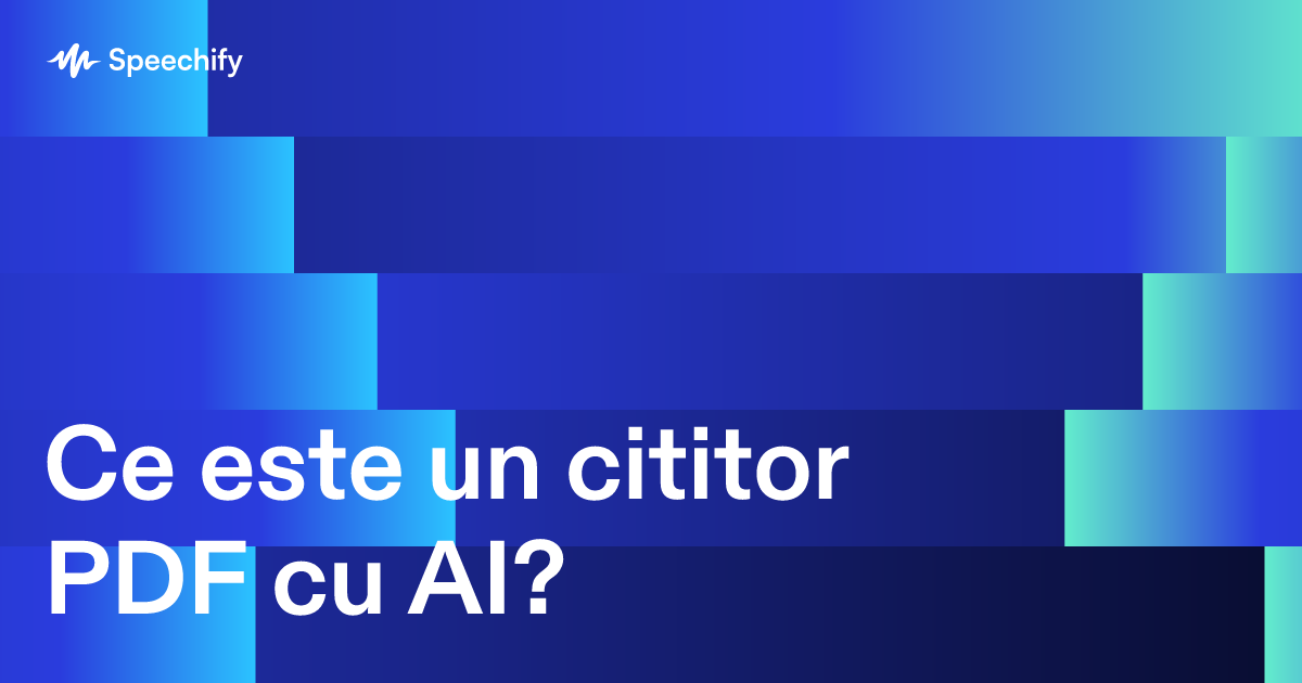Ce este un cititor PDF cu AI?