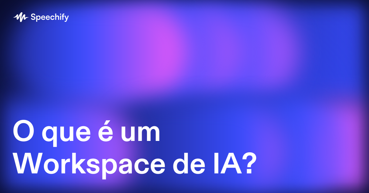 O que é um Workspace de IA?