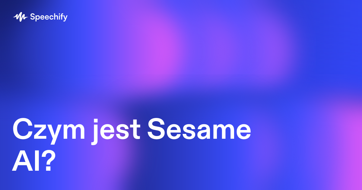 Czym jest Sesame AI?