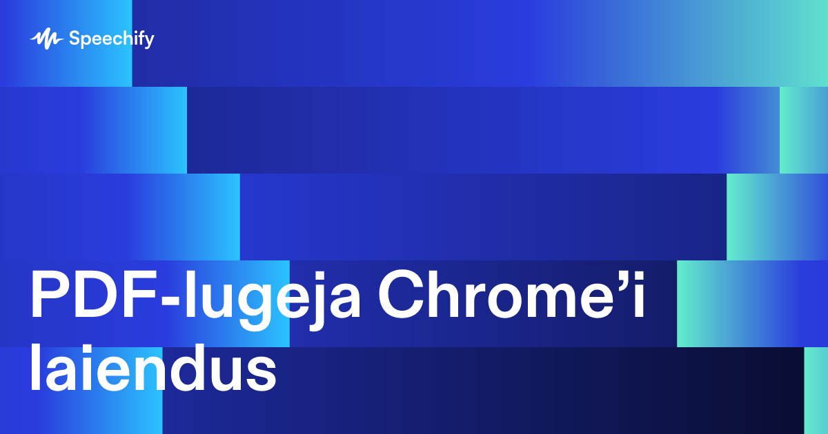 PDF-lugeja Chrome’i laiendus