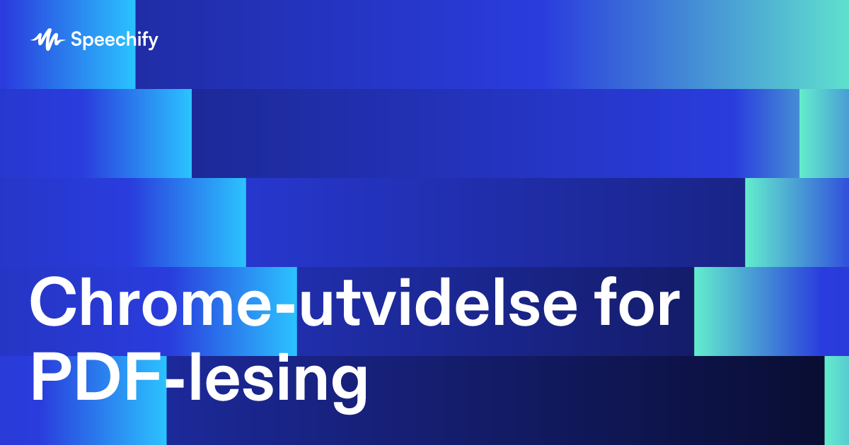 Chrome-utvidelse for PDF-lesing