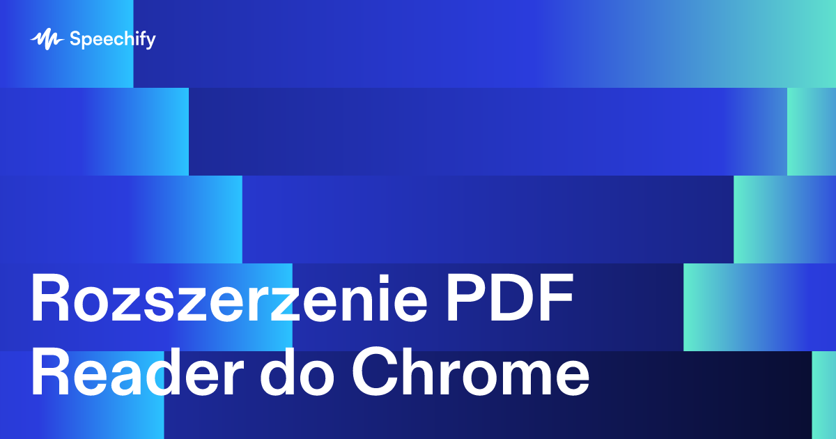 Rozszerzenie PDF Reader do Chrome