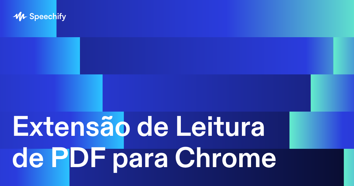 Extensão de Leitura de PDF para Chrome