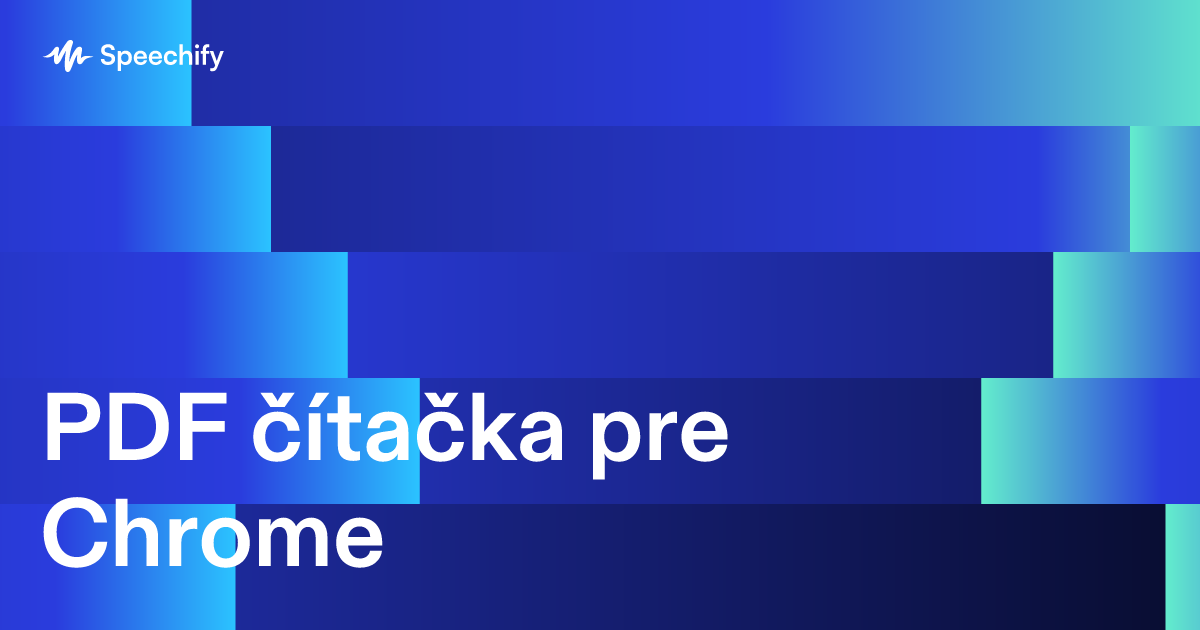 PDF čítačka pre Chrome