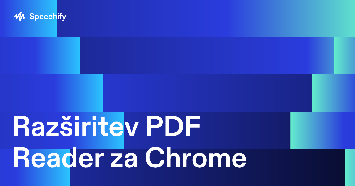 Razširitev PDF Reader za Chrome