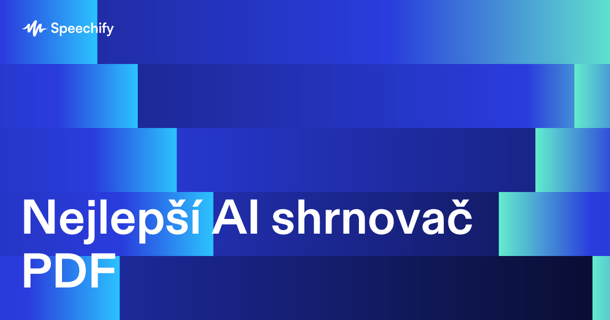 Nejlepší AI shrnovač PDF