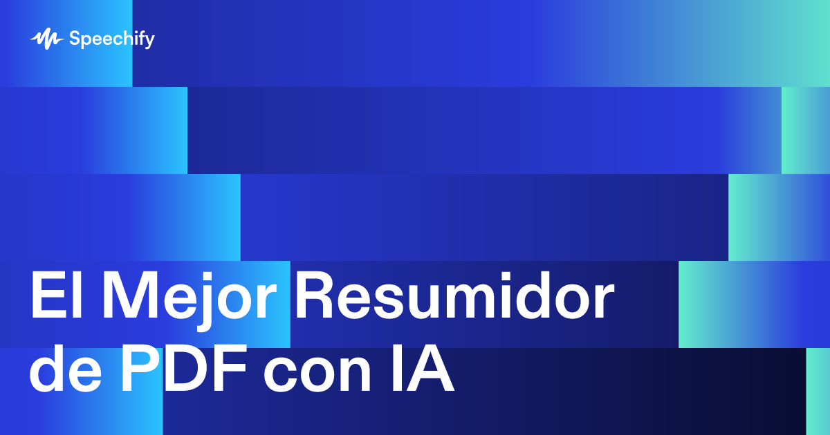 El Mejor Resumidor de PDF con IA