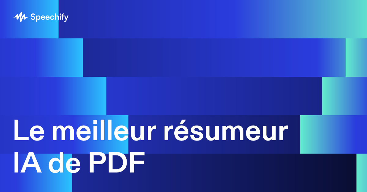 Le meilleur résumeur IA de PDF