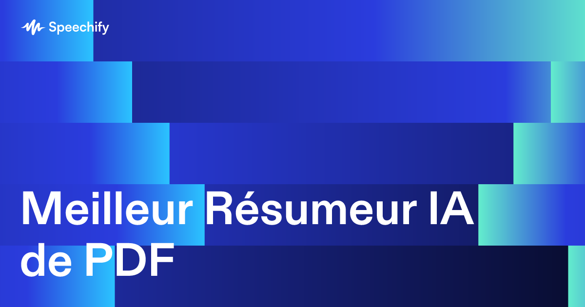 Meilleur Résumeur IA de PDF