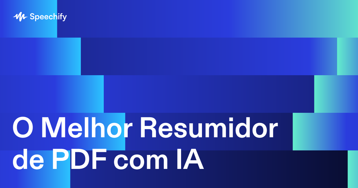 O Melhor Resumidor de PDF com IA