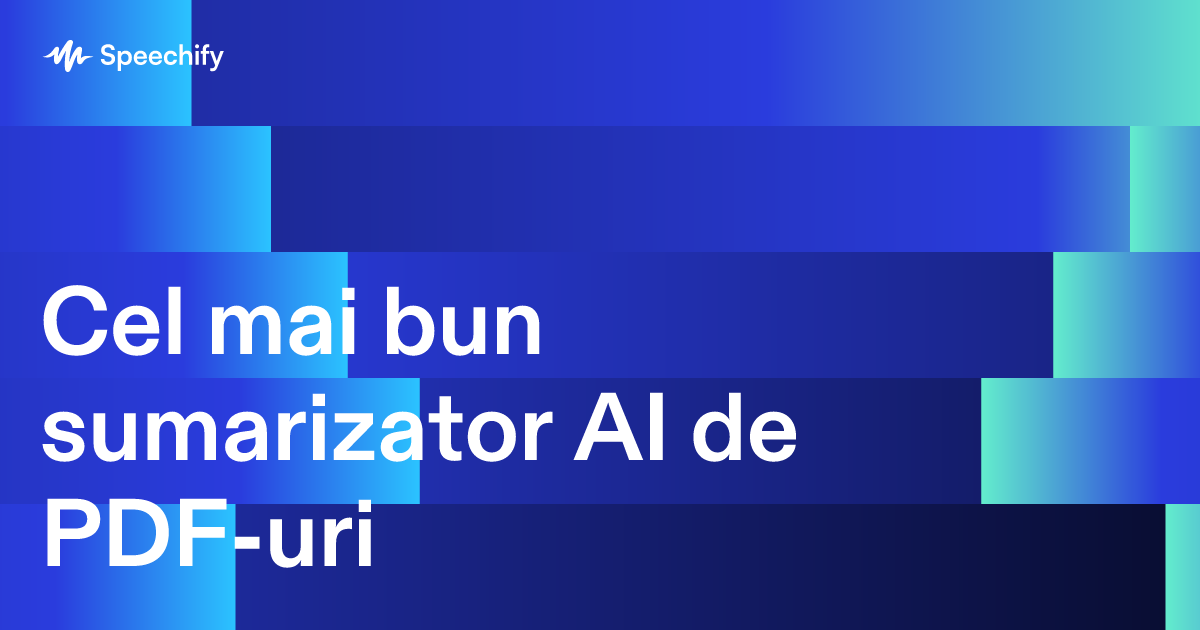 Cel mai bun sumarizator AI de PDF-uri