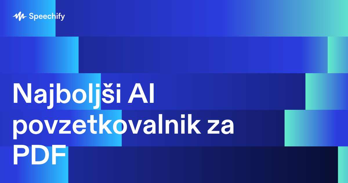 Najboljši AI povzetkovalnik za PDF