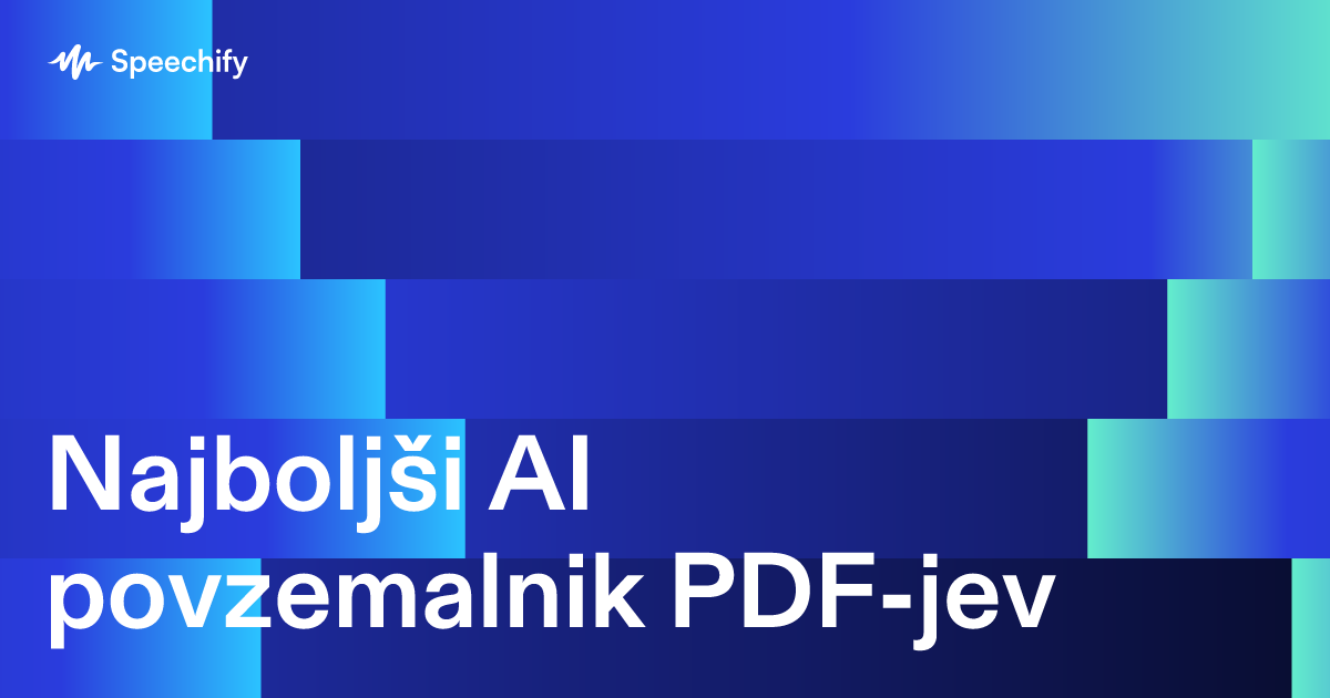 Najboljši AI povzemalnik PDF-jev