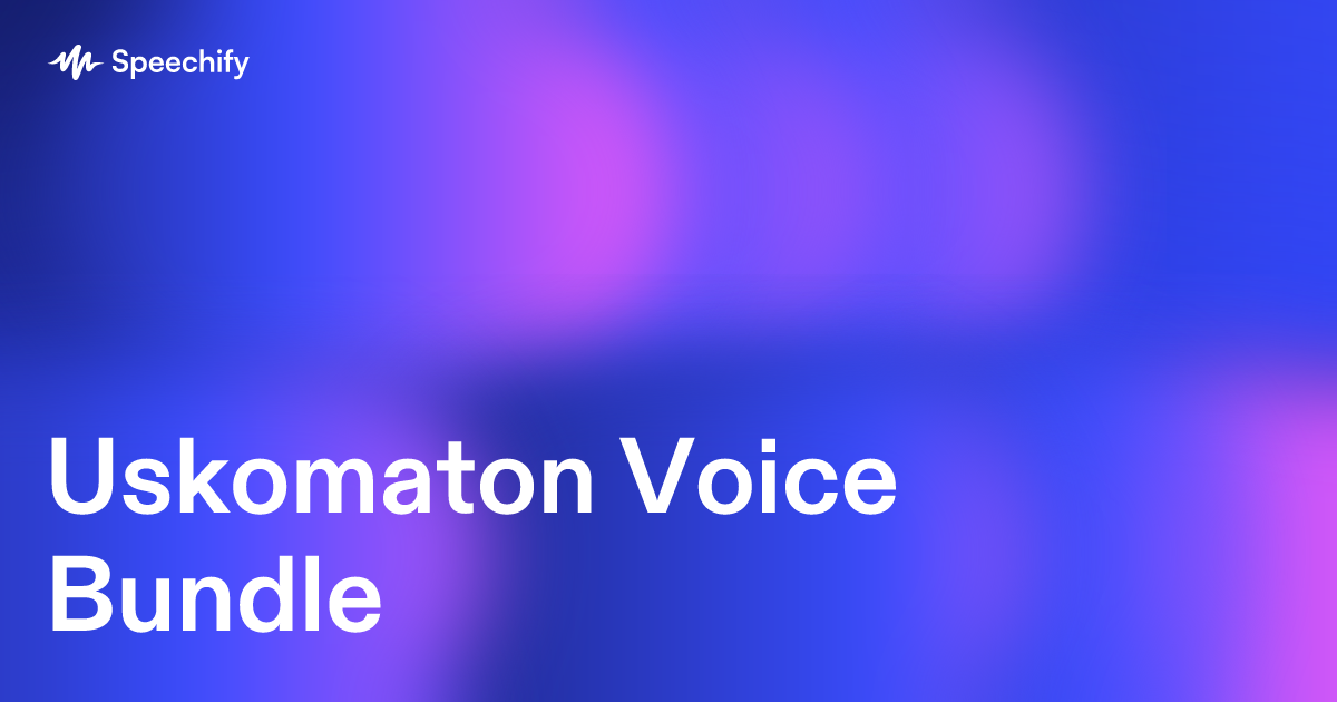 Uskomaton Voice Bundle