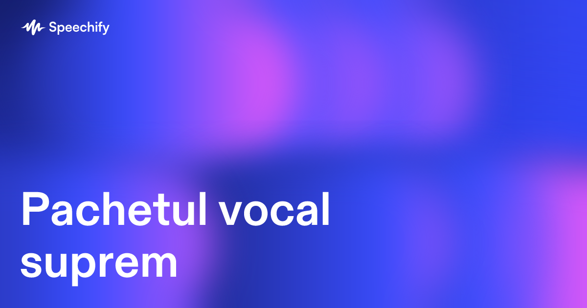 Pachetul vocal suprem