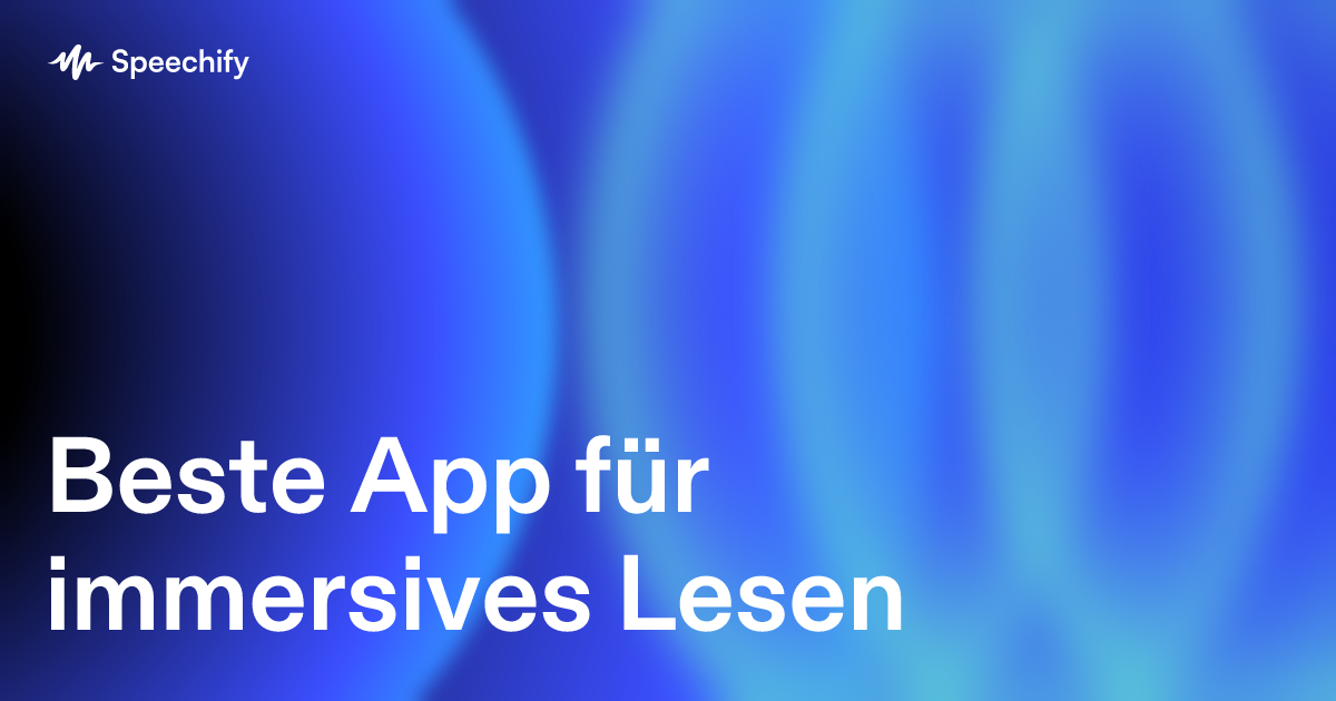 Beste App für immersives Lesen