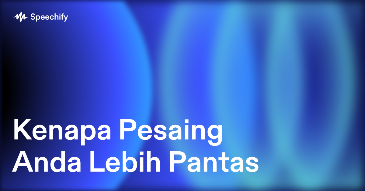 Kenapa Pesaing Anda Lebih Pantas