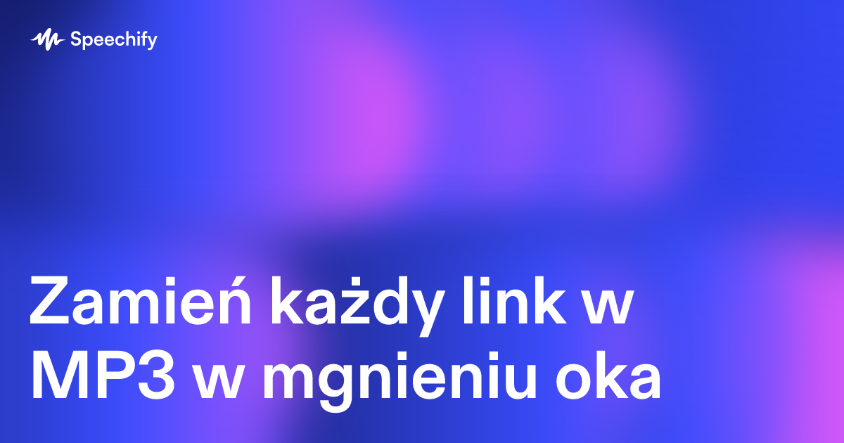 Zamień każdy link w MP3 w mgnieniu oka