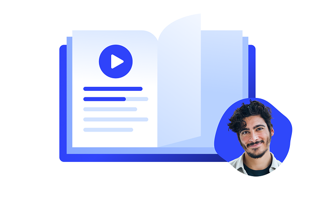 book playback illustration
