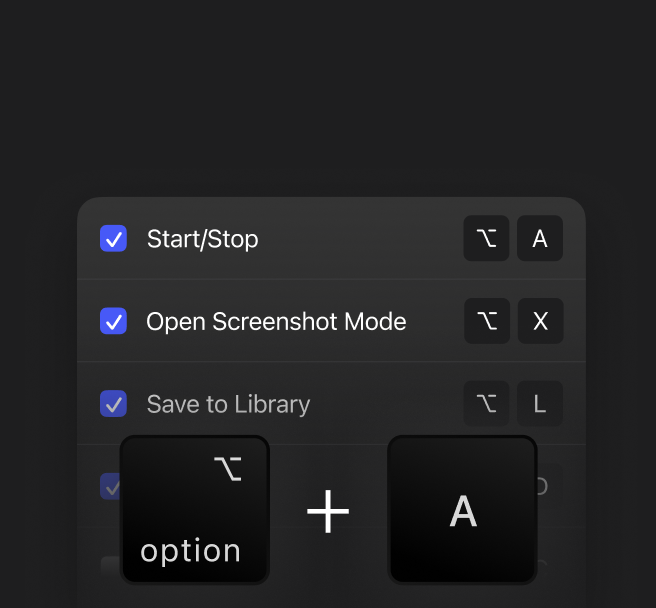 shortcuts for listening