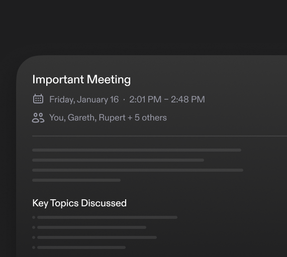 meeting summary