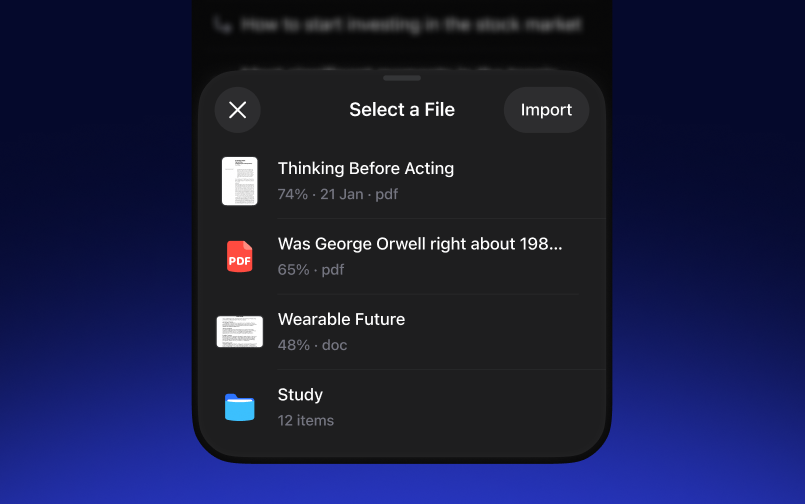 Generate podcast based on your files