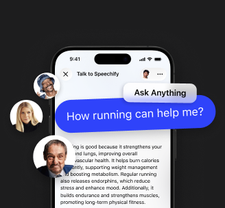 Use speechify to talk instead of typing